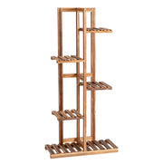Mensola per fiori 50 x 21 x 103 cm design compatto 5 ripiani stabili legno di pino marrone 20_0021142