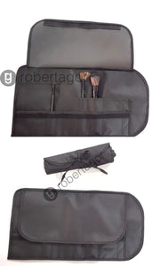 PORTA PENNELLI MAKE UP BEAUTY CASE TROUSSE NERO POCHETTE NERA BORSA TESSUTO