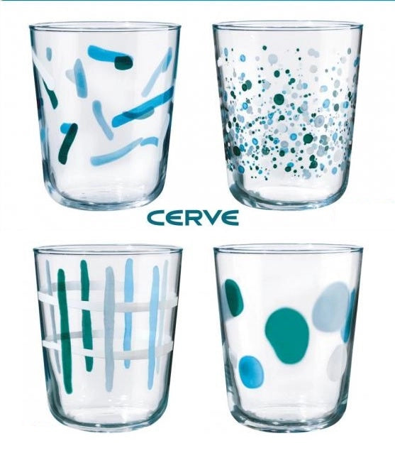 Set 4 Bicchieri da Tavola Acqua Vino Mood Aura 315 ml Cerve