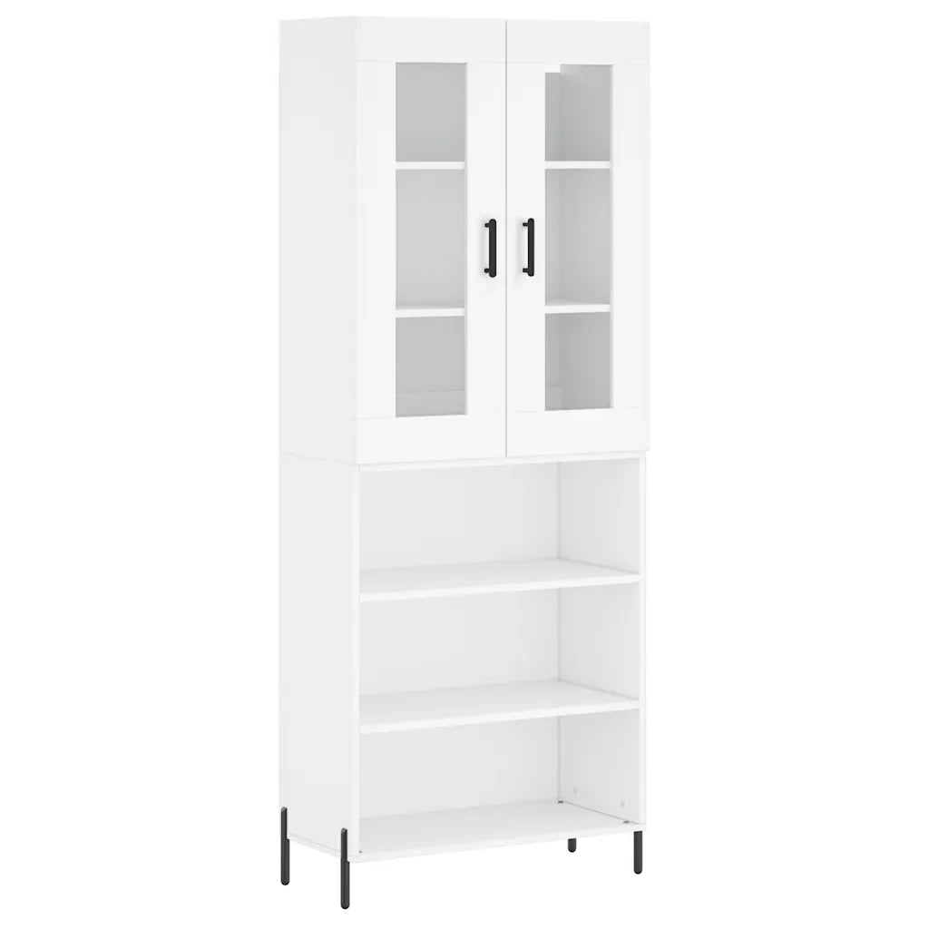 Credenza Bianca 69,5x34x180 cm in Legno Multistrato 3198729