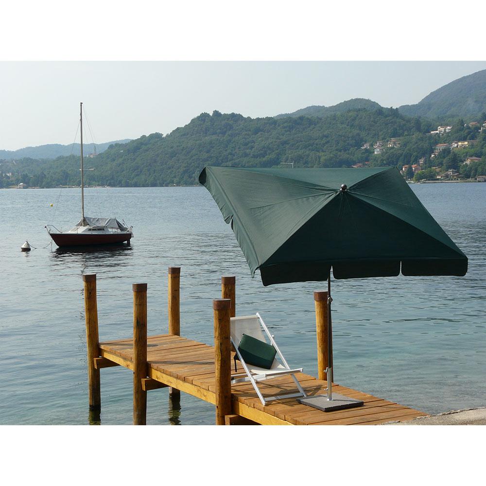 Ombrellone da Giardino 210x130 cm Palo Ø27 mm in Acciaio Maffei Novara Verde