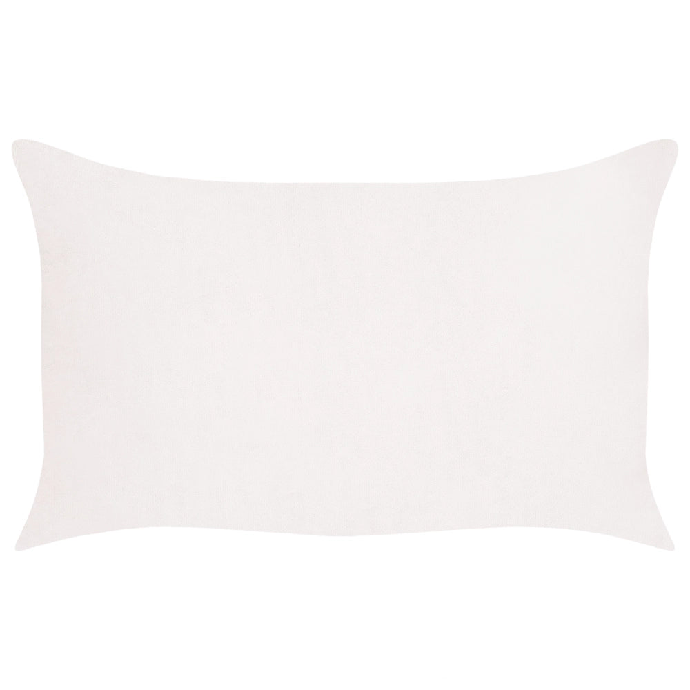 Set di 2 cuscini da lancio Cuscini decorativi in velluto a coste 50 x 30 cm bianco sporco