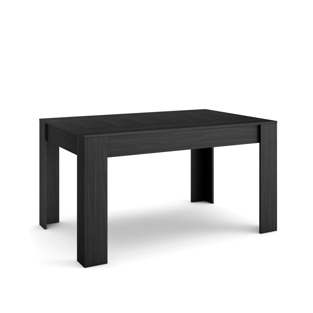 Tavolo da Pranzo, 140x90x76cm, Per 6 persone, Tavolo Cucina, Nero RF3647