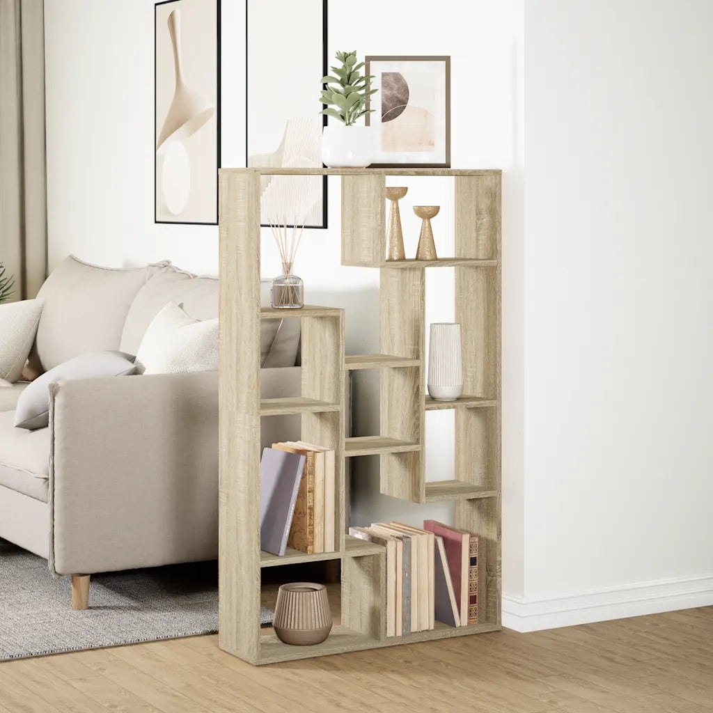 Libreria Rovere Sonoma 72x20x120,5 cm in Truciolato 858158
