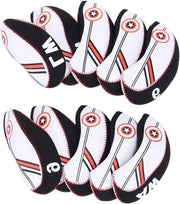 Set di protezione per club da golf premium, 10 pezzi con copricapo elastico per putter