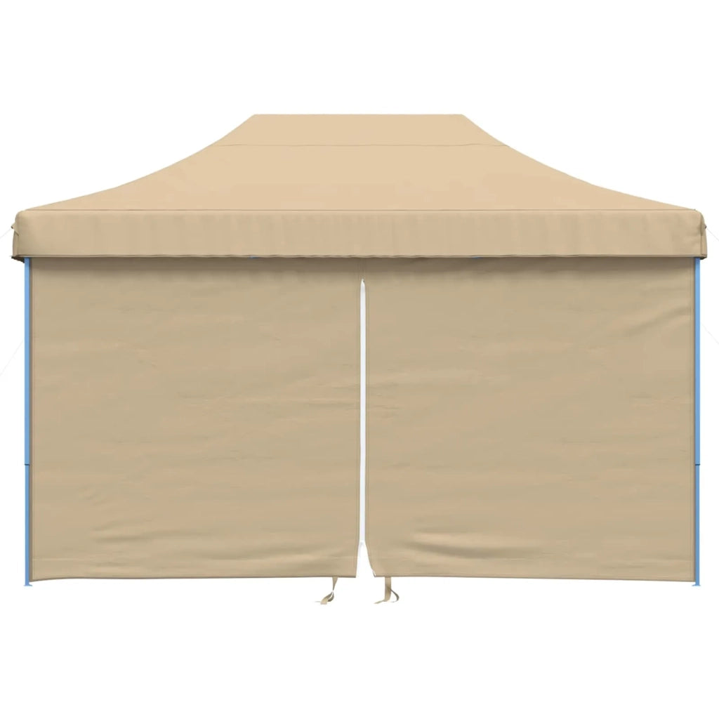 Tendone per Feste Pieghevole Pop-Up con 4 Pareti Beige 4004975