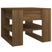 Tavolino salotto | Tavolino da caff¨¨ | Tavolino da Soggiorno Rovere Marrone 55,5x55x45 cm Legno Multistrato