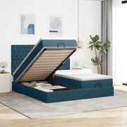 Struttura Letto Pouf con Materassi 180x200 cm Velluto 3313794