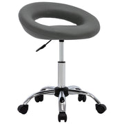 Sedia da Pranzo Girevole Grigia in Similpelle cod mxl 31618