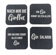 Set di sottopiani in velluto, gin con incantesimi, sottopiani, bicchieri, sottopiani per bicchieri, set di sottopiani in velluto per bicchieri, sottopiani per bicchieri, sottopiani, velluto