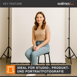 Nastro ponderale magnetico, 2,7 m, per la ponderazione di sfondi in carta e tessuto per lo studio fotografico, ideale per la fotografia in interno