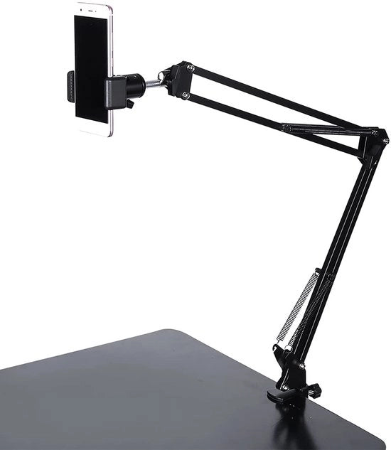 Supporto per smartphone 360° rotativo - Flessibile e pieghevole - Adattabile a smartphone - Altezza 80cm