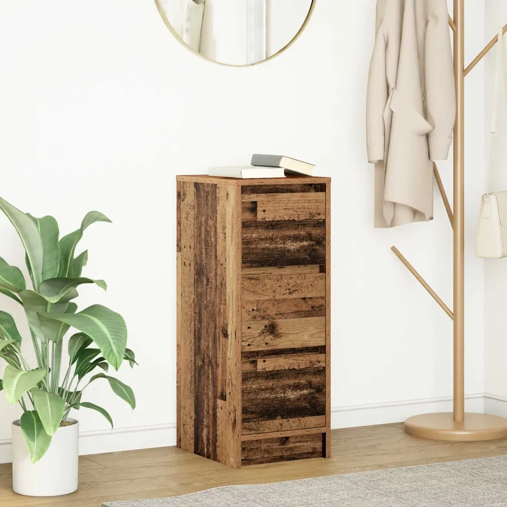 Credenza Legno Antico 29,5x34x76 cm in Legno Multistrato