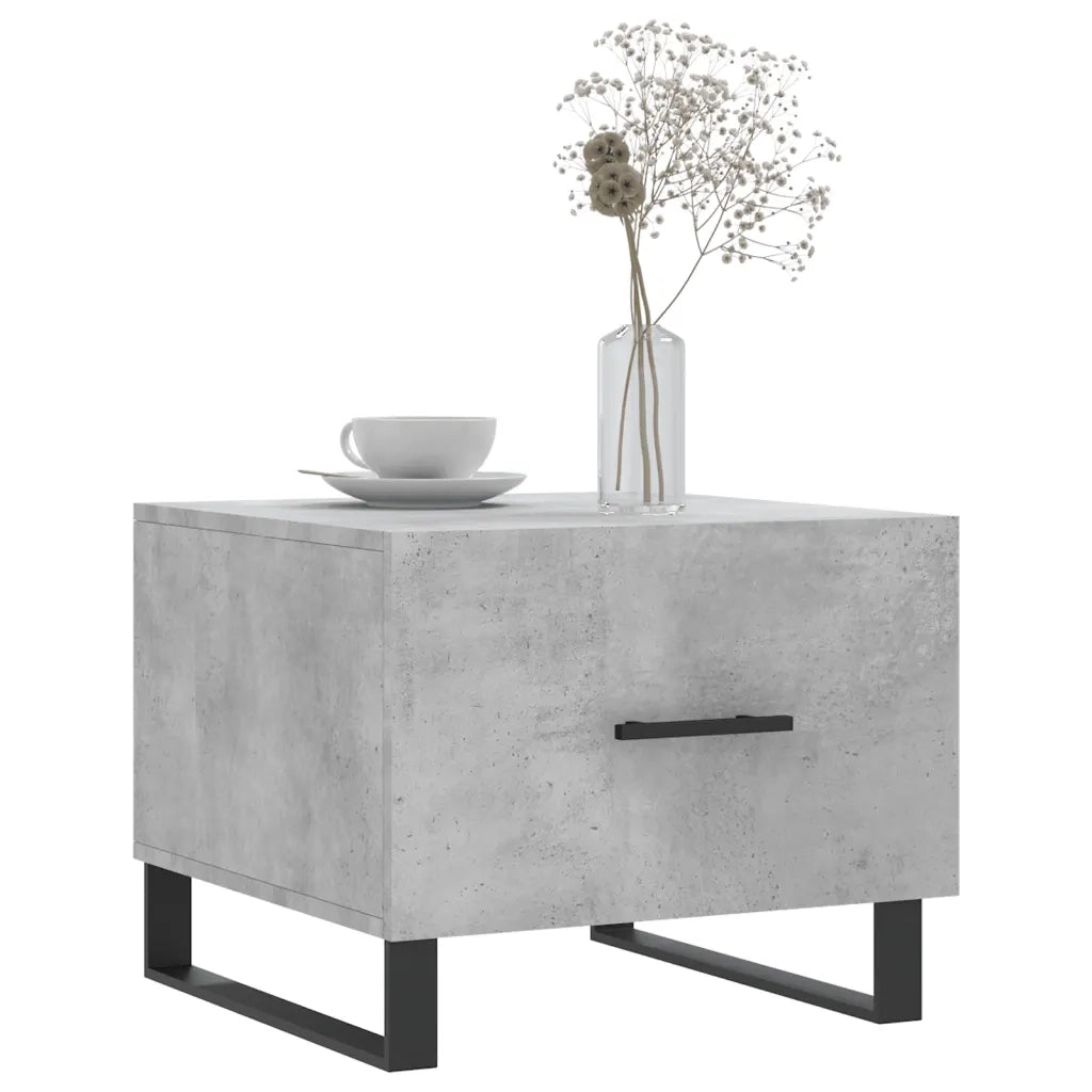 2 pz Tavolini salotto | Tavolino da caff¨¨ | Tavolino da Soggiorno Grigio Cemento 50x50x40 Legno Multistrato