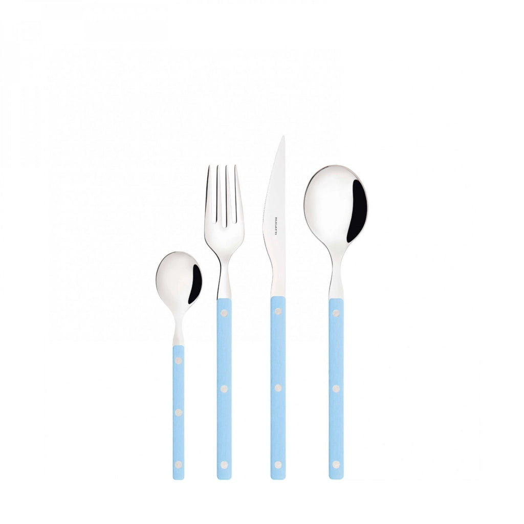 ALLEGRA, Posate Set 24 Pz, Scatola Gallery, Casa Bugatti Colore: Azzurro