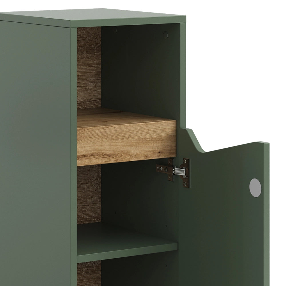 Vicco  Verde/Artigianale 30 x 74.5 cm con porta e vano aperto