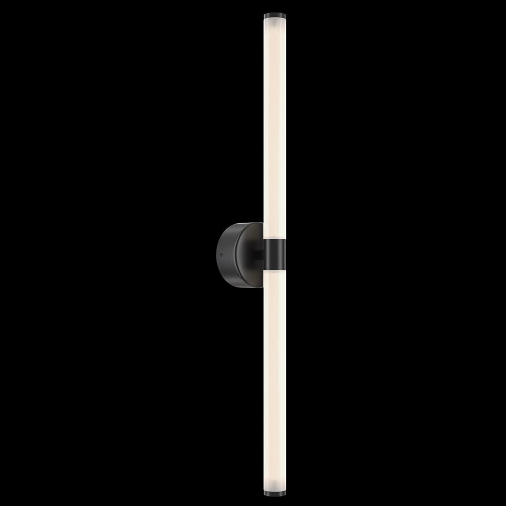 Applique Da Parete Moderno Axis Alluminio Nero Luce Led 16W