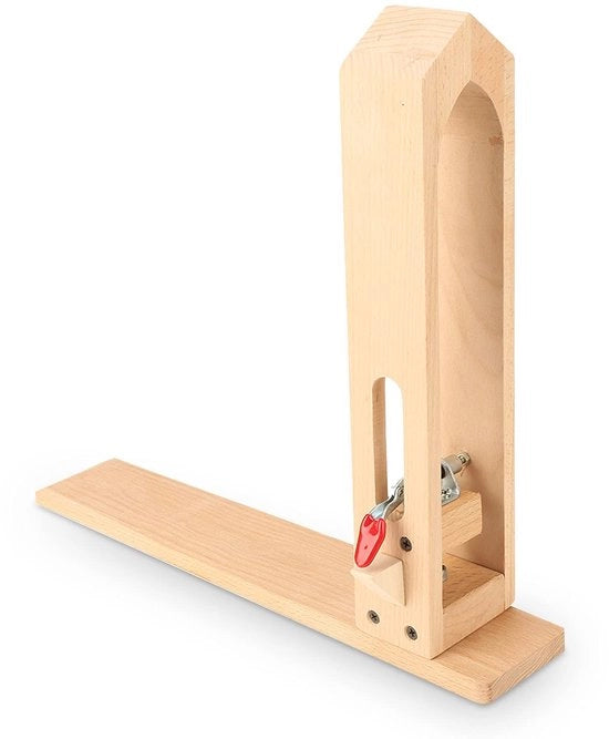 Kit di accessori per cucito in legno di betulla - Cavallo da cucito - Morsetto regolabile - Sistema di cucito DIY - Robusto e duraturo - 350 x 390 x 80 mm