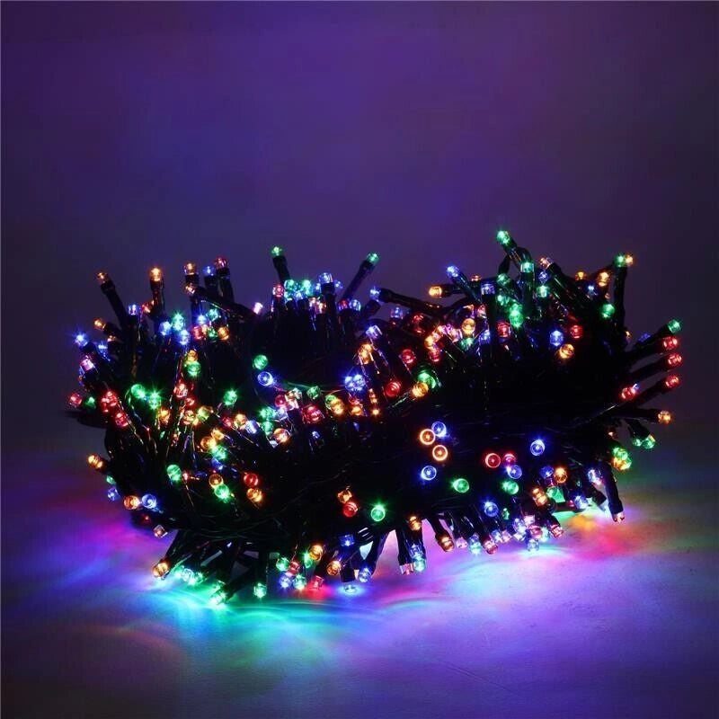HIGH-TECH LUCI DI NATALE 500 LED MULTICOLOR DA INTERNO E ESTERNO 26,5 METRI