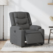 Poltrona Elettrica Reclinabile Grigio Scuro in Tessuto 3206568
