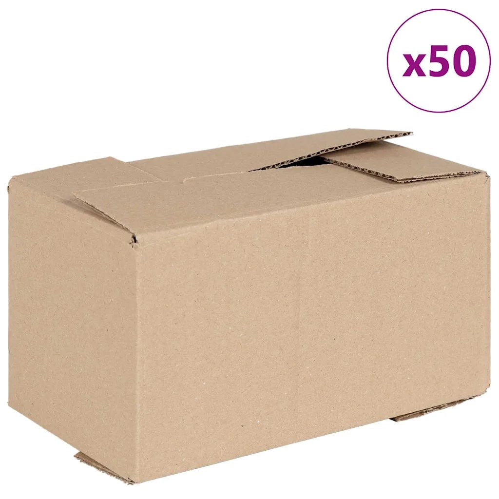 Scatola Pieghevole 50 pcs Naturale 24 x 13 x 13 cm Cartone 4106565
