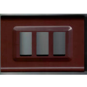 Trade Shop - Placchette Placche In Abs Serie Magic Elite Bticino Compatibili Color Copriprese - Marrone -3 Fori     -