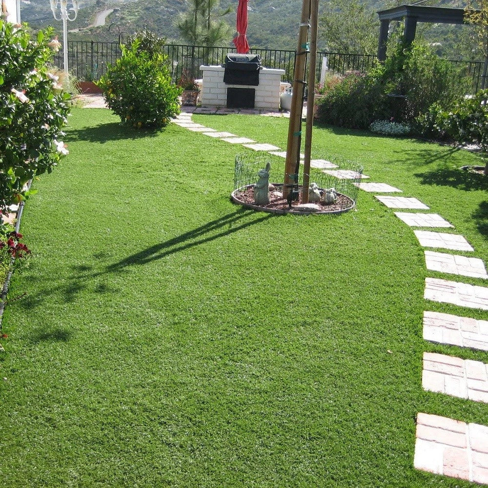Trade Shop - Prato Sintetico 40mm Finta Erba Tappeto Manto Giardino 4 Sfumature Colore 1x15mt -