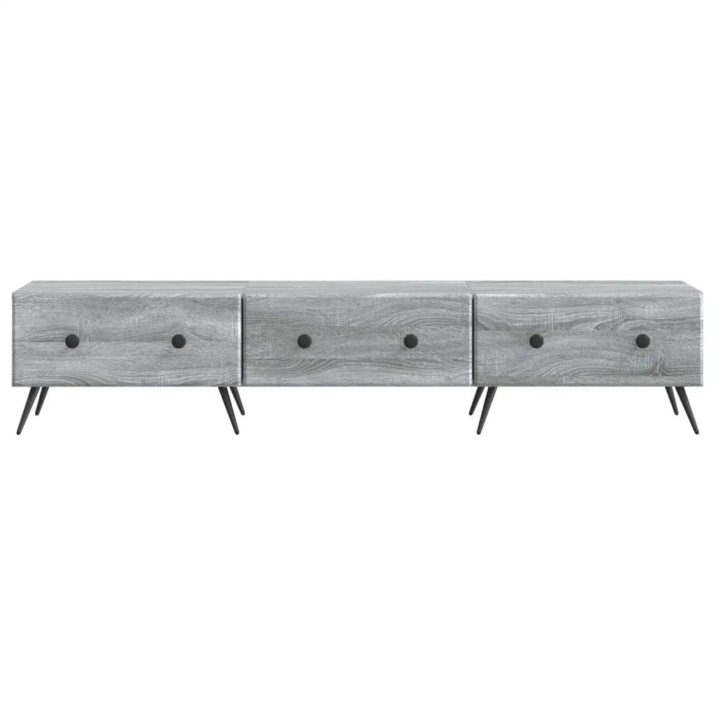 Mobile TV Grigio Sonoma 147 x 34,5 x 30 cm Legno ingegnerizzato 895631