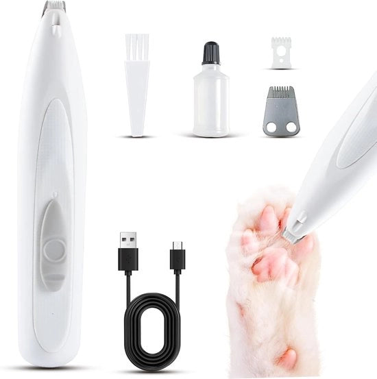Trimmer per animali con illuminazione a LED - motore potente per tosa cani peli spessi