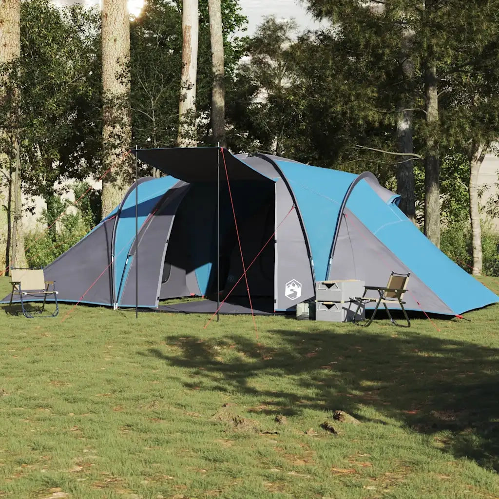 Tenda da Campeggio a Cupola per 4 Persone Blu Impermeabile 4009387