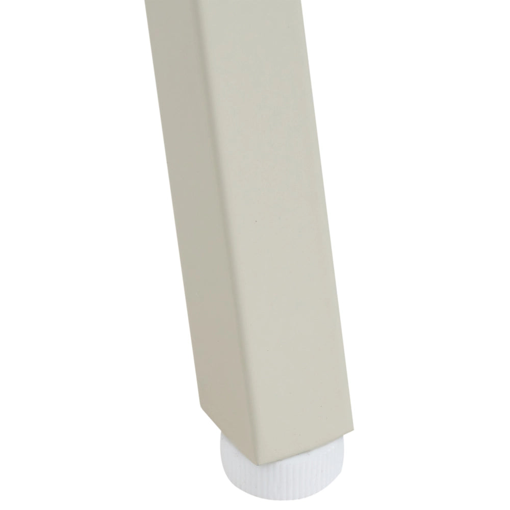Scrivania da ufficio con 2 cassetti, piano in MDF e struttura in acciaio, beige chiaro stile Scandinavo