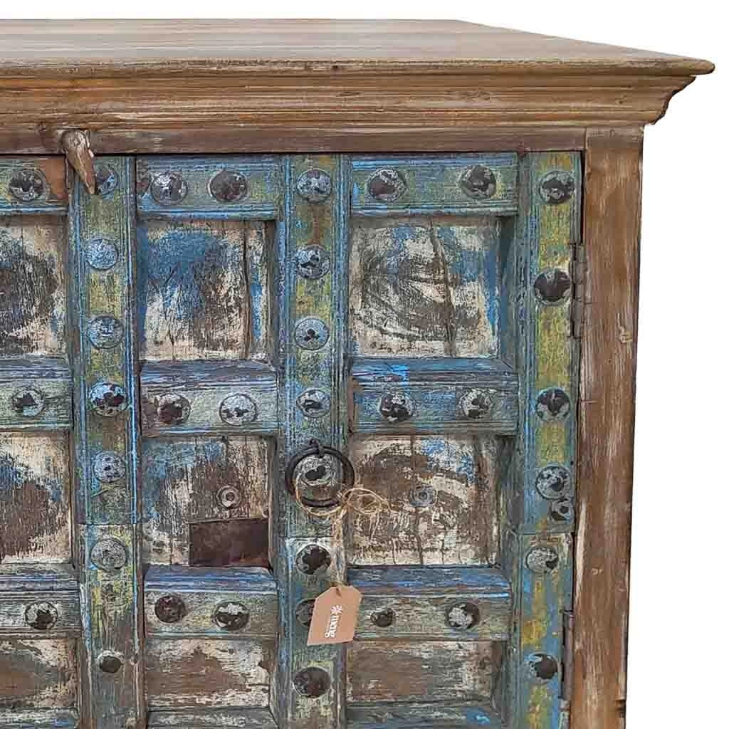 Credenza in legno artigianale 118x52x94h marrone