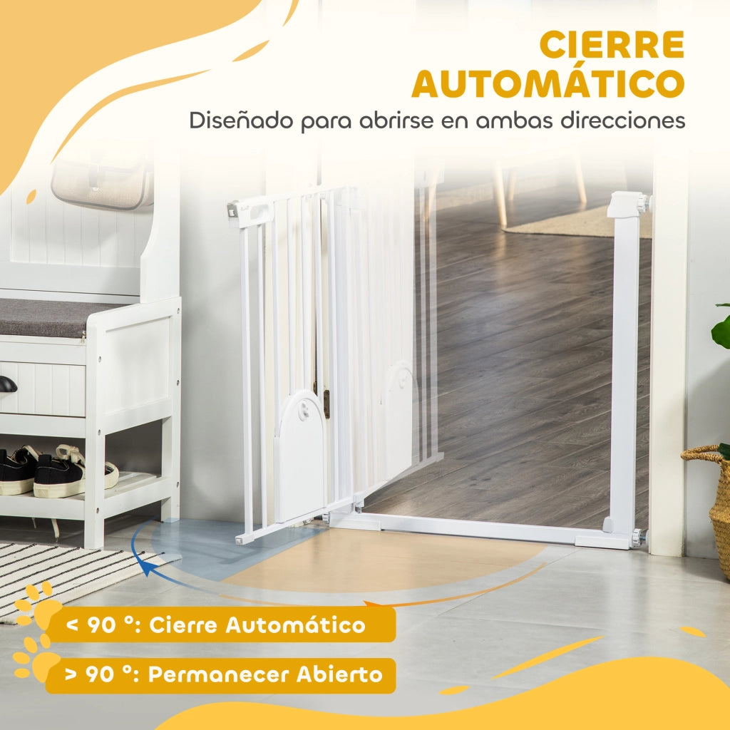 Barriera di sicurezza per cani e animali domestici ¨C zephmum ¨C 75-103 cm bianco
