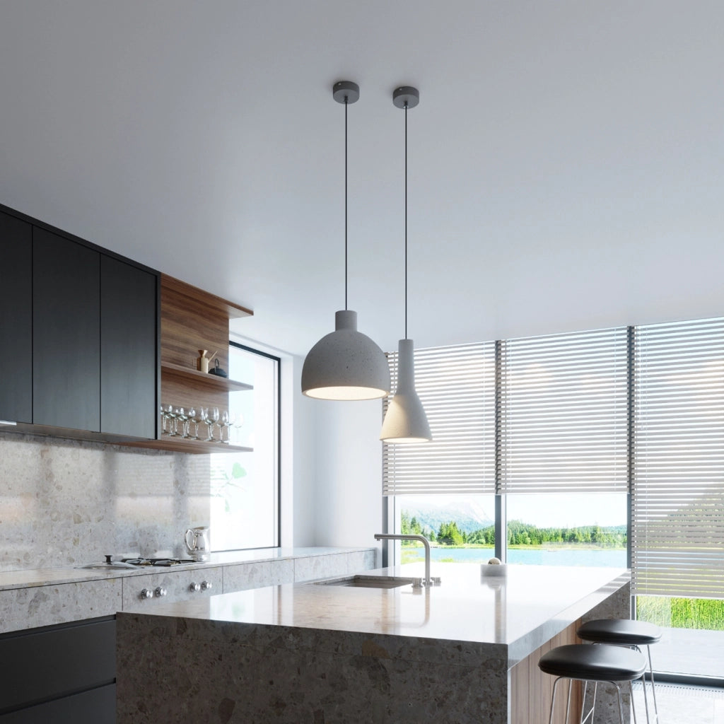 Lampada sospensione in cemento RAVENO Pure Lume E27