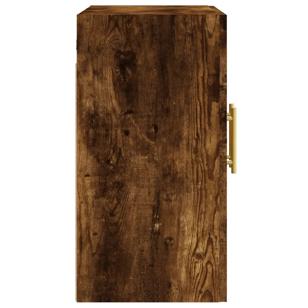 Armadietto a Muro | Mobile a Parete Rovere Fumo 60x31x60 cm in Legno Multistrato