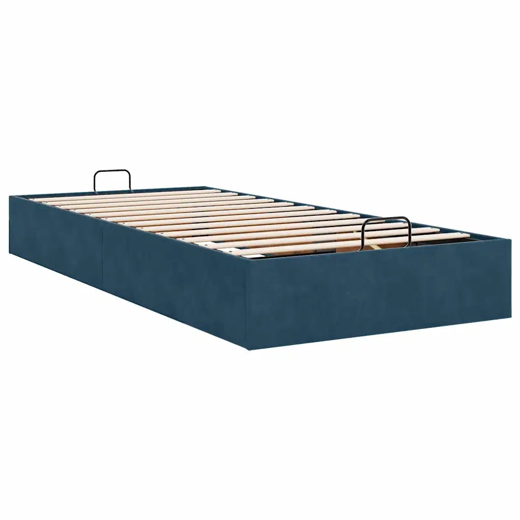 vidaXL Struttura Letto Pouf Senza Materasso 90x200 cm Velluto