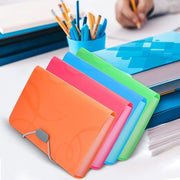 Documenti A6 4-pack con etichettatura PP, tas di documenti espandibile con colori, cartellino per certificati e conti, 17,5 * 11 * 2,5 cm