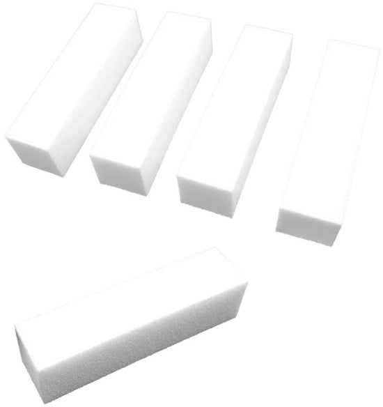 Blocco per stuzzicare unghie - Buffer per unghie in spugna - Cura unghie - Strumenti manicure/pedicure - Leggero - Lavabile - 9,5 x 2,5 x 2,5 cm
