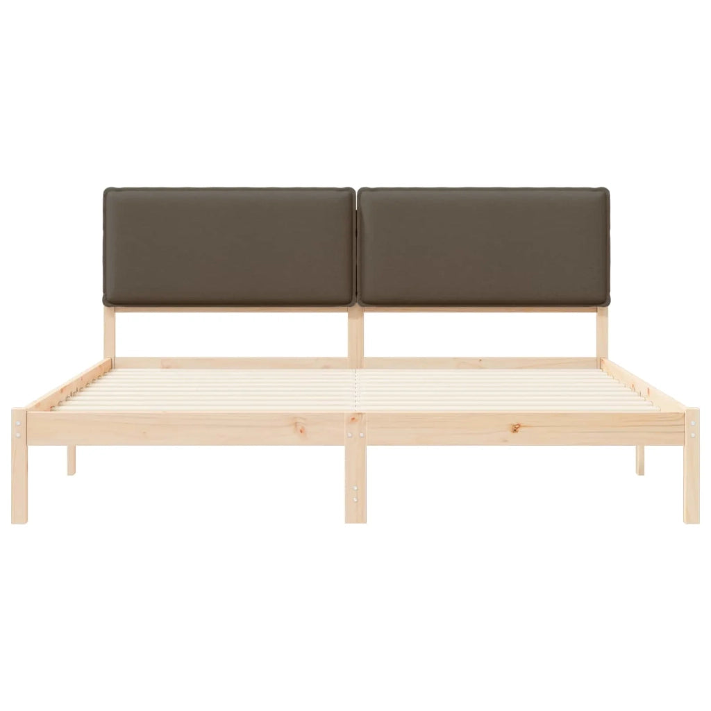 Letto con Testiera Rivestita Talpa 200 x 200 cm Pino massello
