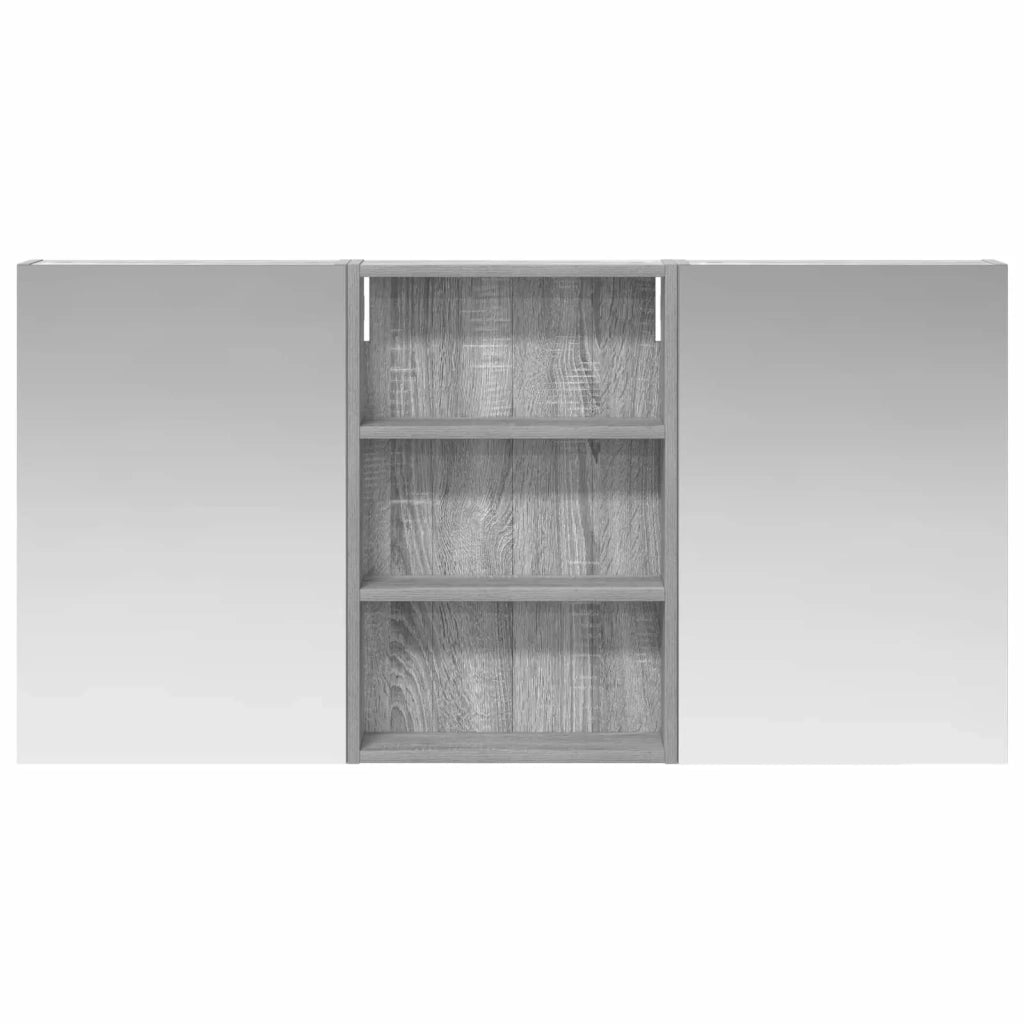 Set di Armadi da Bagno con porta 3 pcs 120 x 10,5 x 60,5 cm 3403733