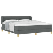 Letto a molle con materasso Grigio scuro 180 x 200 cm Tessuto 3340165