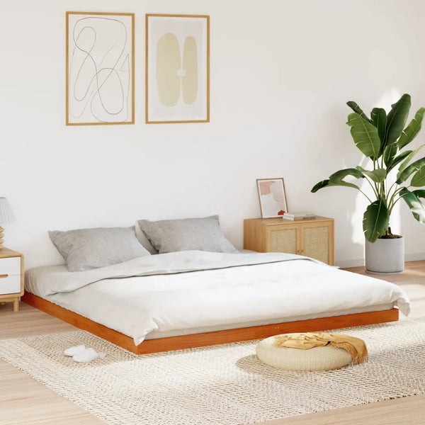 Giroletto Marrone Cera 180x200 cm in Legno Massello di Pino