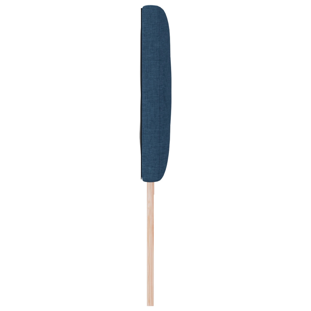 Testata Letto LED Design a Blocchi di Diamante Blu 200 cm Tessuto