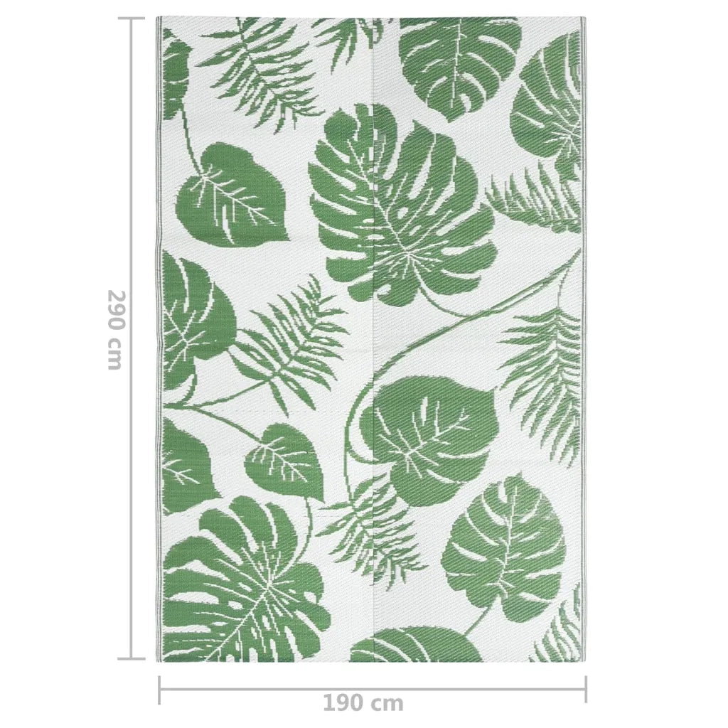 Tappeto da Esterno ARAKIL Verde 190x290 cm in PP 316938