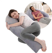 Cuscino per la Gravidanza XXL a forma di J Cuscino per il Sonno Laterale Cuscino per Allattamento e Allattamento Cuscino per il Corpo per Donne Gravidanti 140 x 80 cm Cuscino per il Copricuscino Lavabile