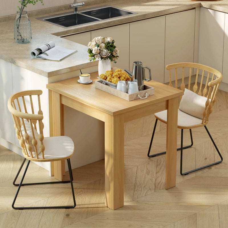 Tavolo da pranzo - estraibile 70/140x80 cm - per 4-6 persone - salvaspazio - per cucina e sala