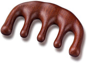 Strumento di stimolazione per la pelle del capo in legno di sandalo - Tasti ampi - Ideale per la rilassamento - Stile A