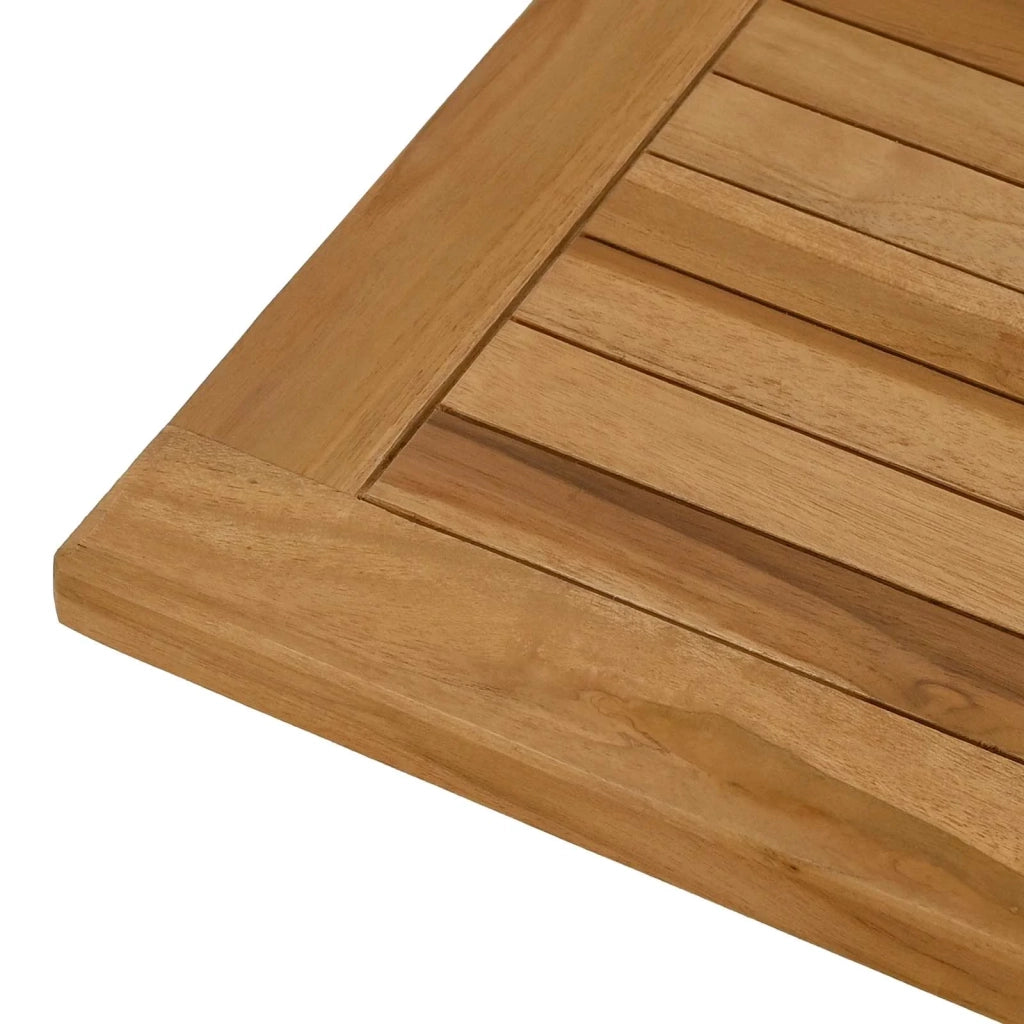 Piano del tavolo Rettangolare Legno di teak solido Naturale 42033166