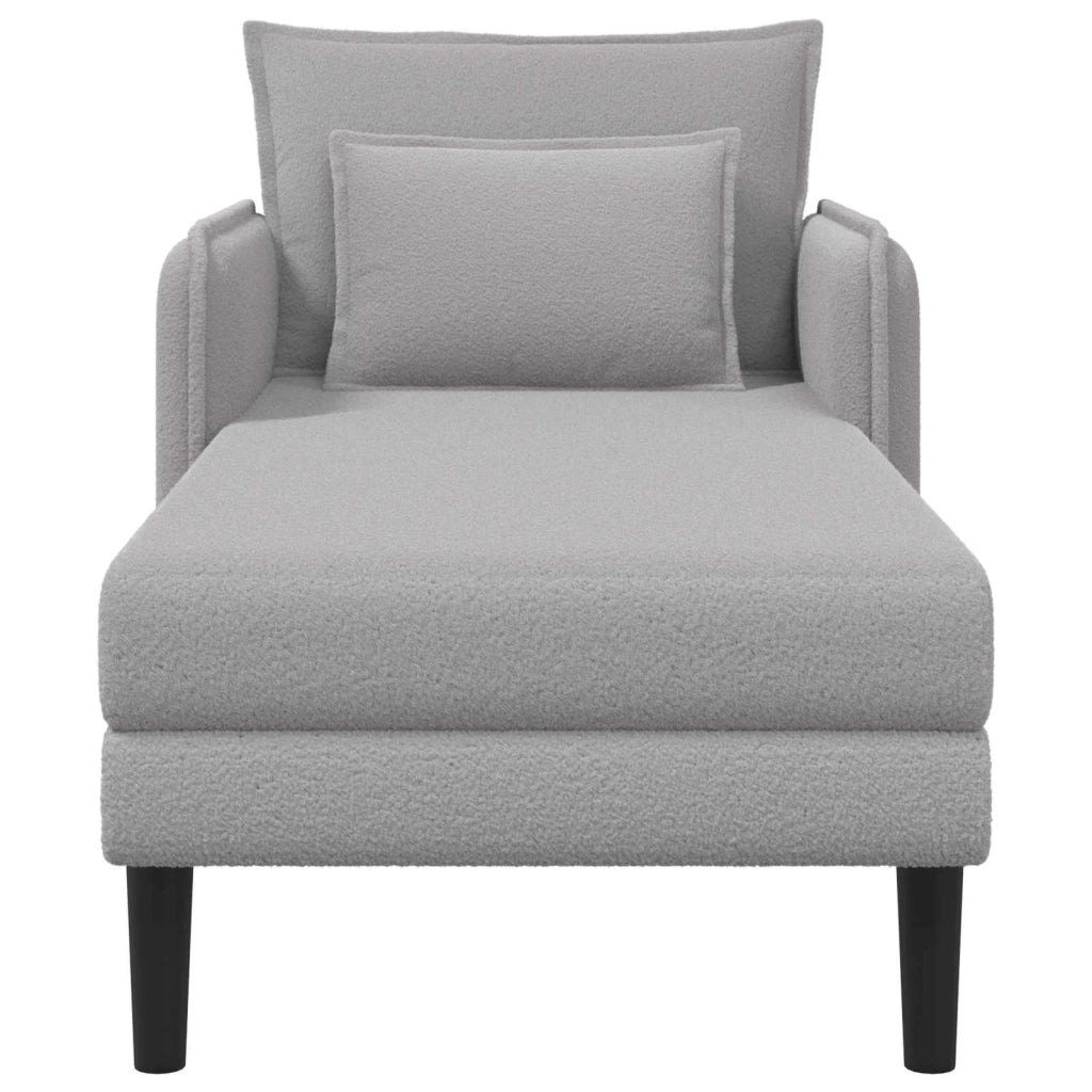 Chaise longue oversize Grigio Chiaro Bouclé 42048053