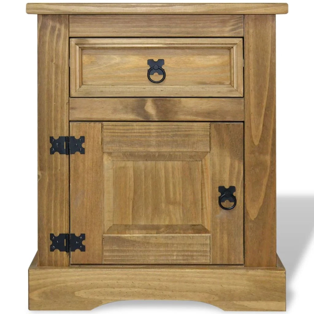 Comodino cassettiera armadio mobili per camera da letto comodino pino messicano gamma Corona 53 x 39 x 67 cm 1402113